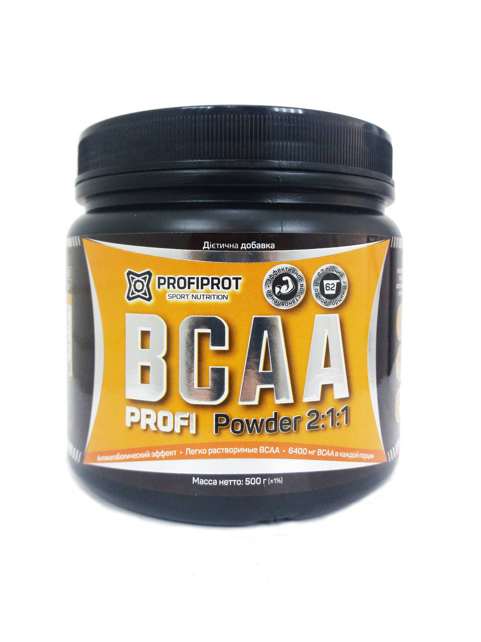 

Аминокиcлоты BCAA 2:1:1 вкус, 500г PROFIPROT апельсин
