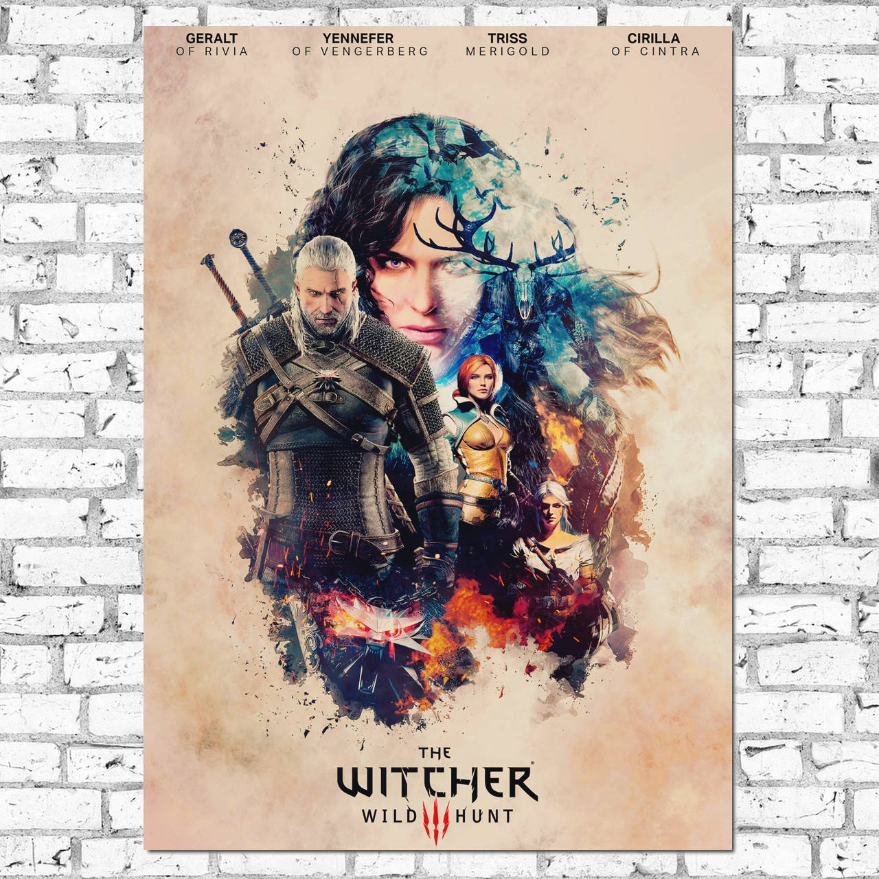 

Плакат "Ведьмак, Дикая Охота, стилизация под акварель, Witcher" (артикул 0982)