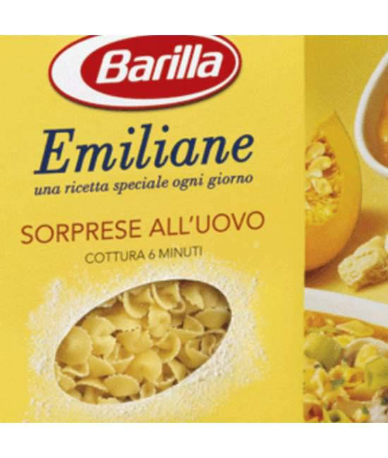 

Паста яичная Barilla Emiliane Sorprese ALL`Uovo 0.250гр