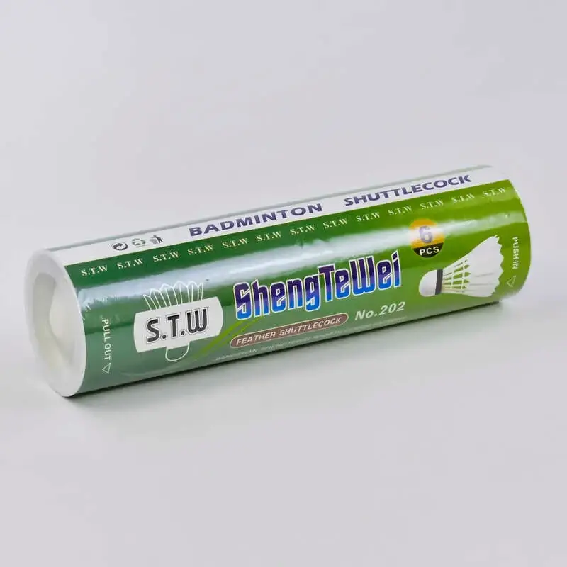 

Набор Воланчиков 6 шт для бадминтона перьевой С 40224 белый