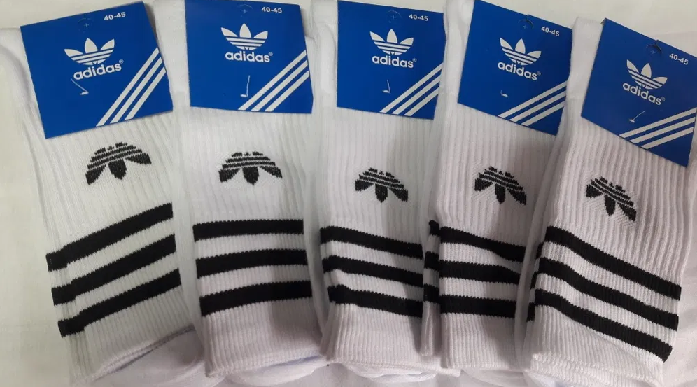 

Носки мужские высокие спортивные NIKE ADIDAS Белый-adidas