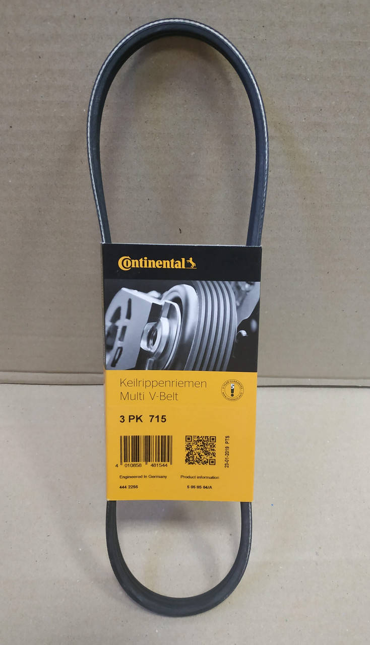 

Ремень генератора без ГУР и без А/С Dacia Super Nova (Contitech 3PK715)(высокое качество)