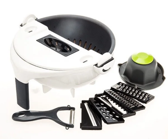 

Терка-овощерезка многофункциональная с контейнером Basket Vegetable Cutter - 50396, Серый