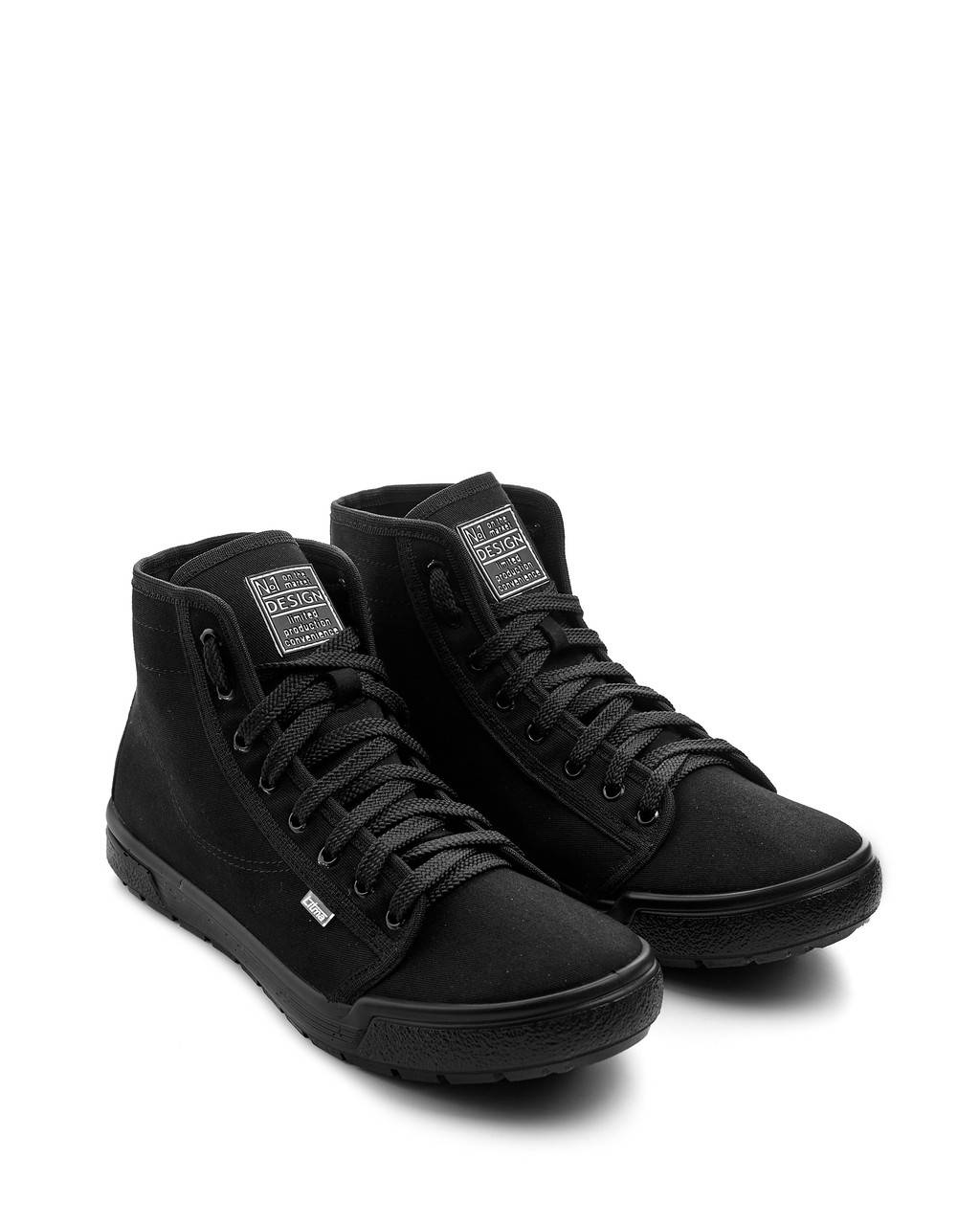 

Мужские кеды высокие черного цвета LITMA EVAN BLACK 42, Черный