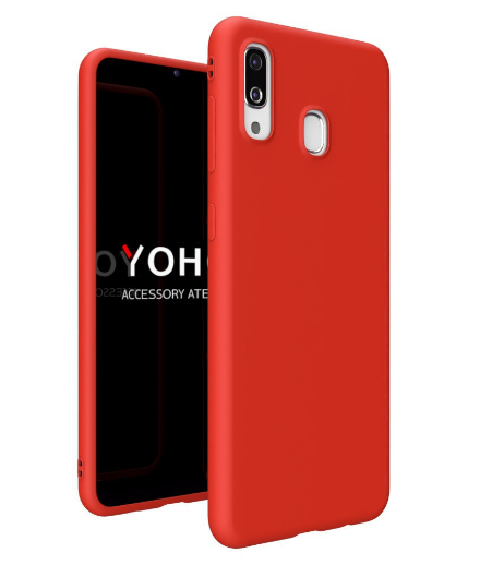 

Чехол силиконовый для Samsung Galaxy A30 A305F красный (самсунг галакси а30ф)