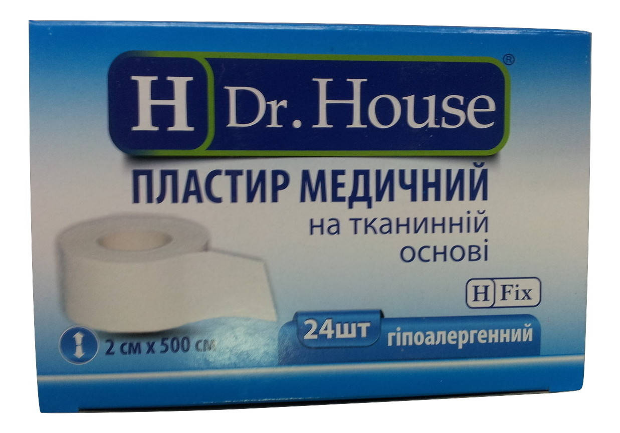 

Пластырь катушка медицинский DR.HOUSE тканевая основа 2*500