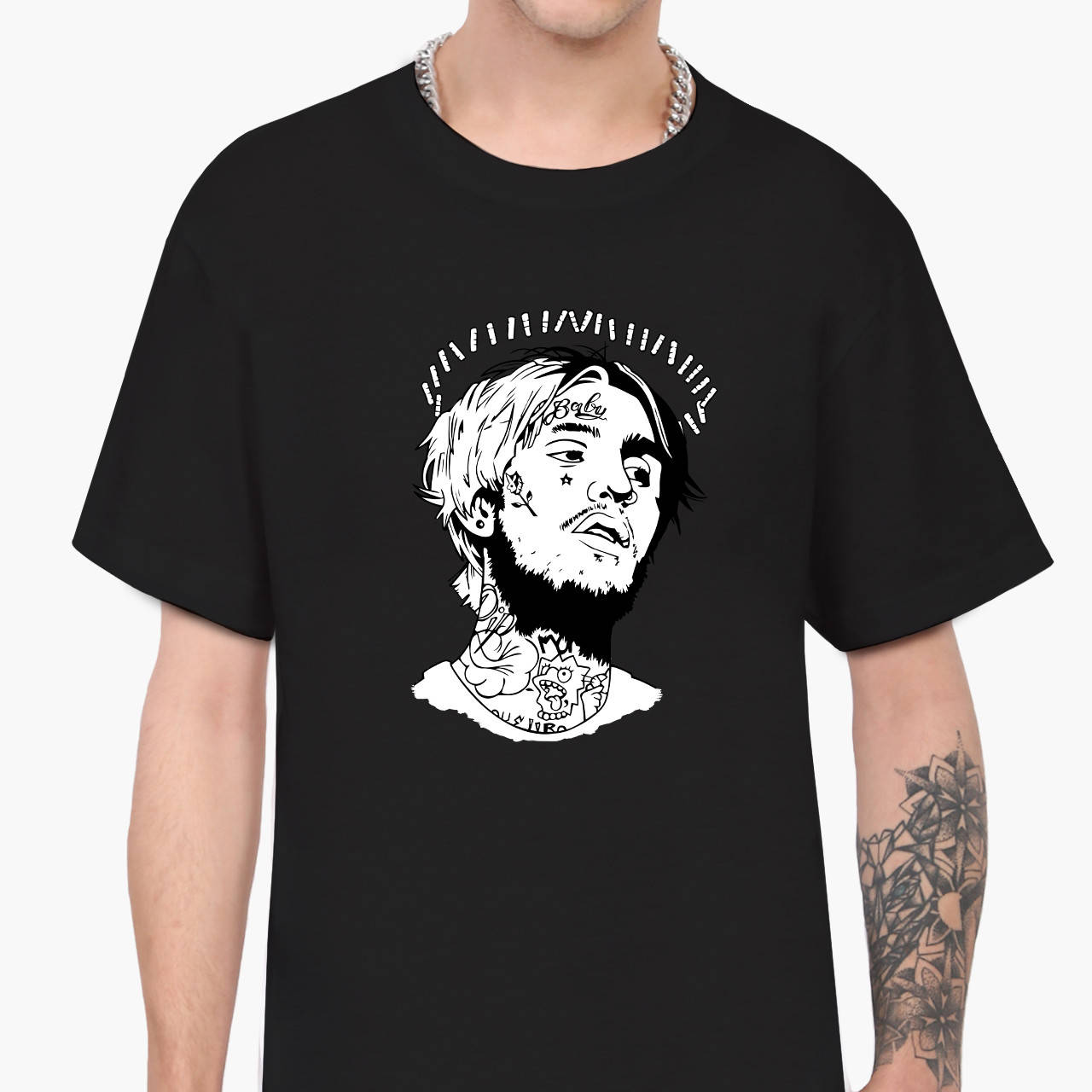 

Футболка мужская Лил Пип (Lil Peep) Черный (9223-2634) L
