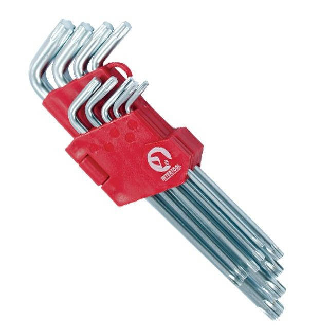 

Набор Г-образных ключей TORX с отверстием Cr-V INTERTOOL HT-0608