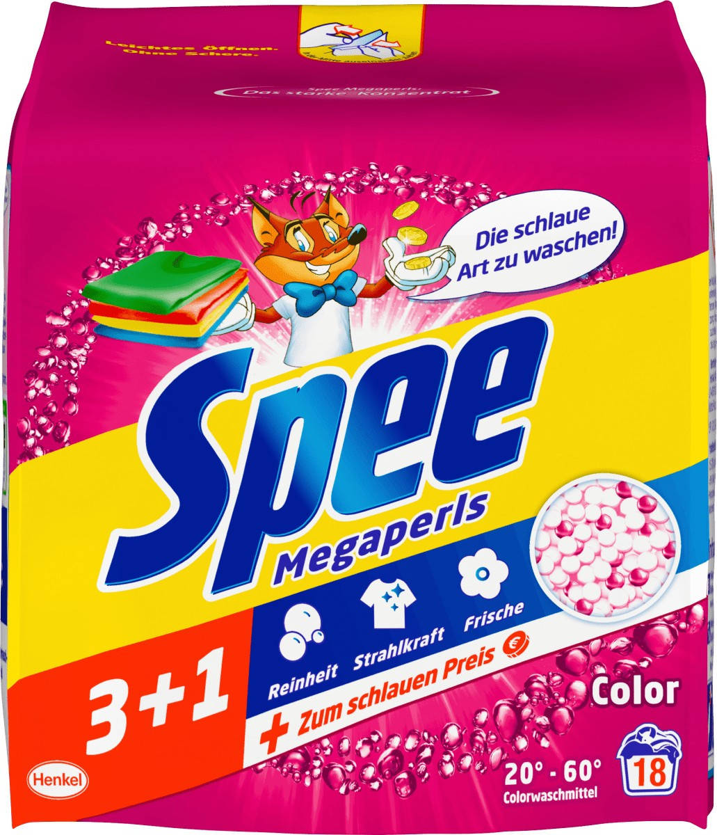 

Порошок для стирки цветного белья Мегаперлы Spee, 18 Wl (Германия)