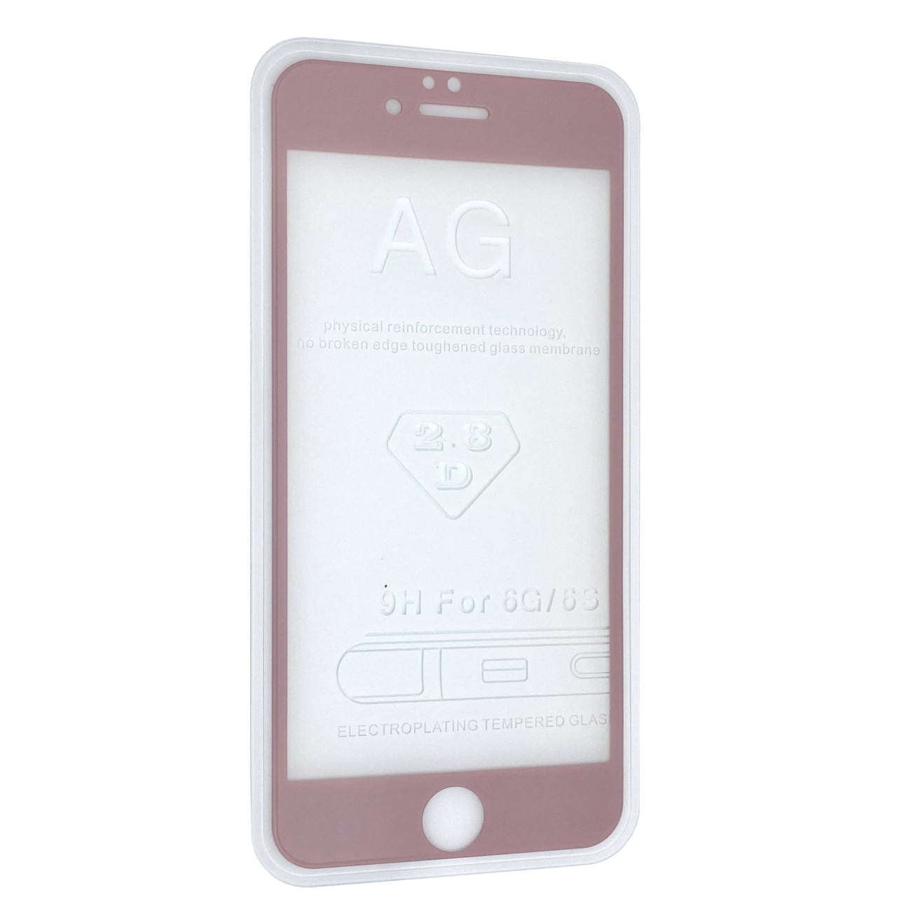 

Защитное стекло DK Full Cover matt для Apple iPhone 6 / 6S (pink light)