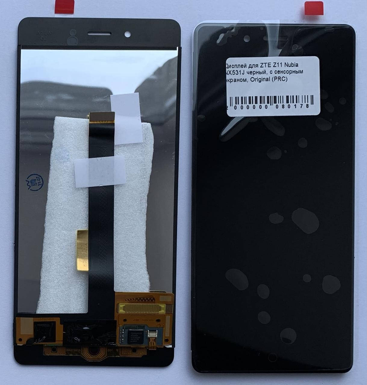 

Дисплей для ZTE Z11 Nubia NX531J черный, с сенсорным экраном, Original (PRC)