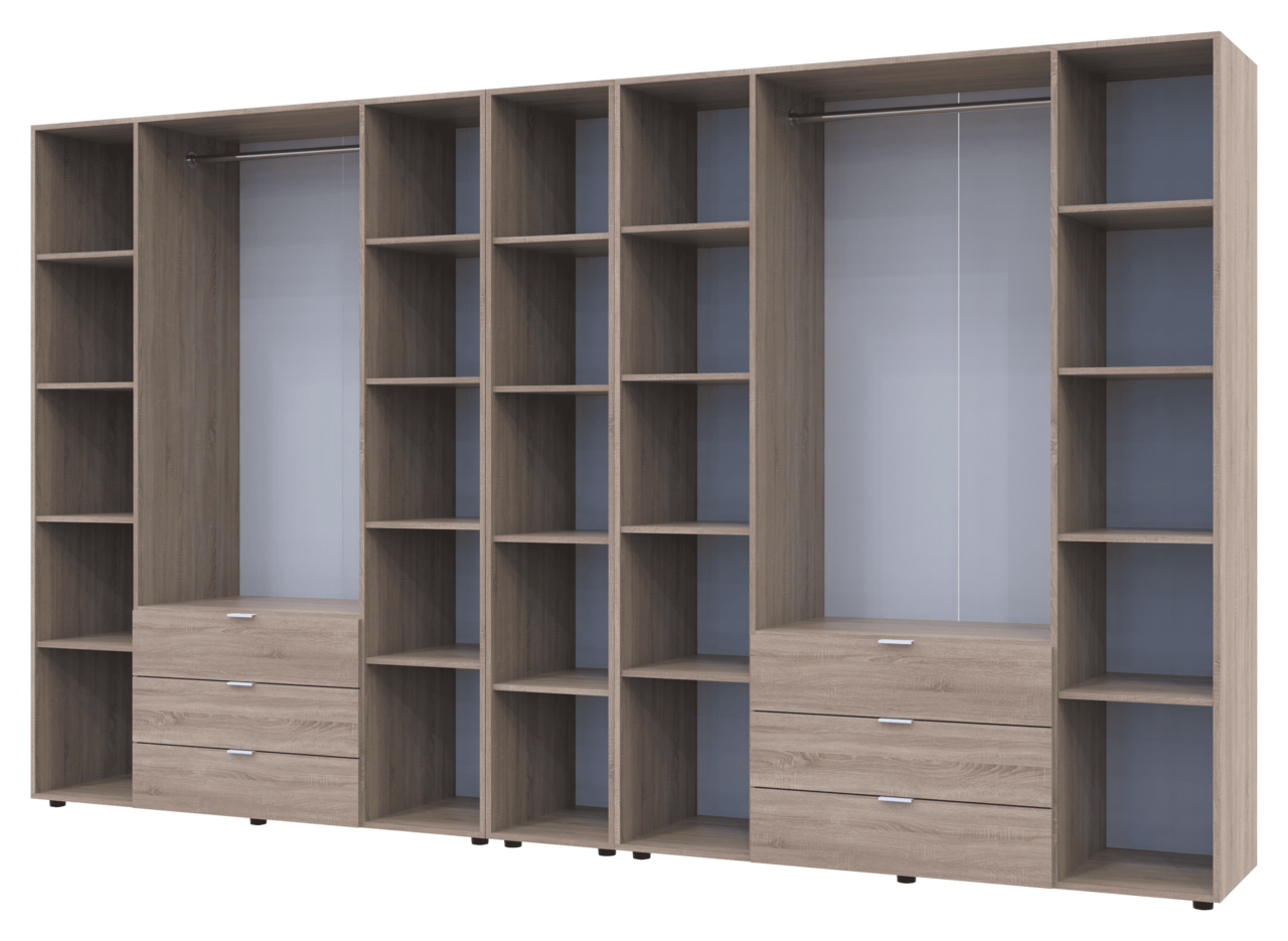 Комплект Doros Гелар з Етажеркою Дуб сонома 4+4 ДСП 348.2х49.5х203.4 (42005053) 6