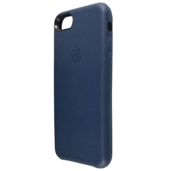 

Чехол-накладка DK кожа с лого яблоком для Apple iPhone 7 / 8 (dark blue), Синий