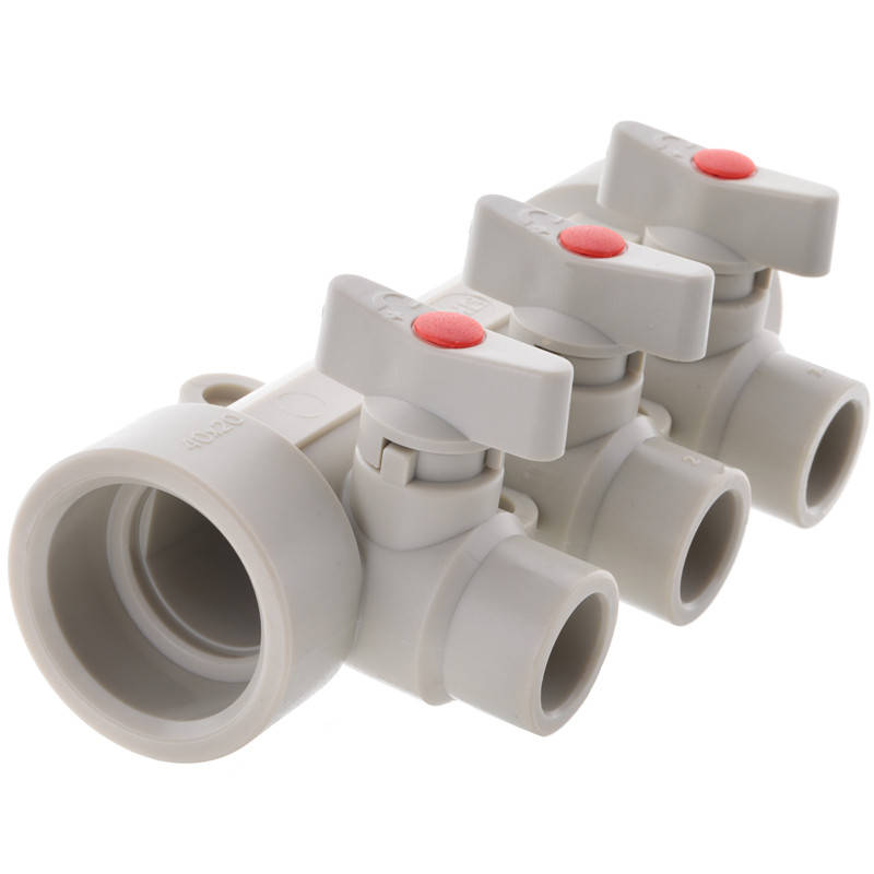 

Коллектор 3-way с шаровыми кранами (40x20) PPR KOER K0170.PRO (KP0220)