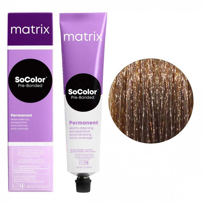 

Стойкая крем краска для волос Matrix SOCOLOR. Pre-Bonded Extra Coverage 508N 90 мл