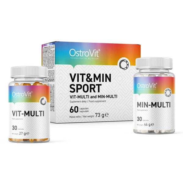

Комплекс витаминов и минералов OstroVit Vit&Min SPORT 60 капсул * 2 банки