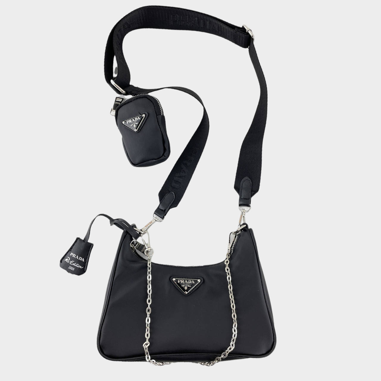 

Сумка женская Prada Re-Edition 2005 Black (Черный)