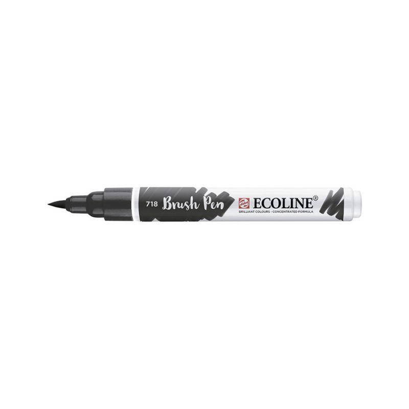 

Ручка-кисточка Ecoline Brushpen (718), Серая теплая, Royal Talens