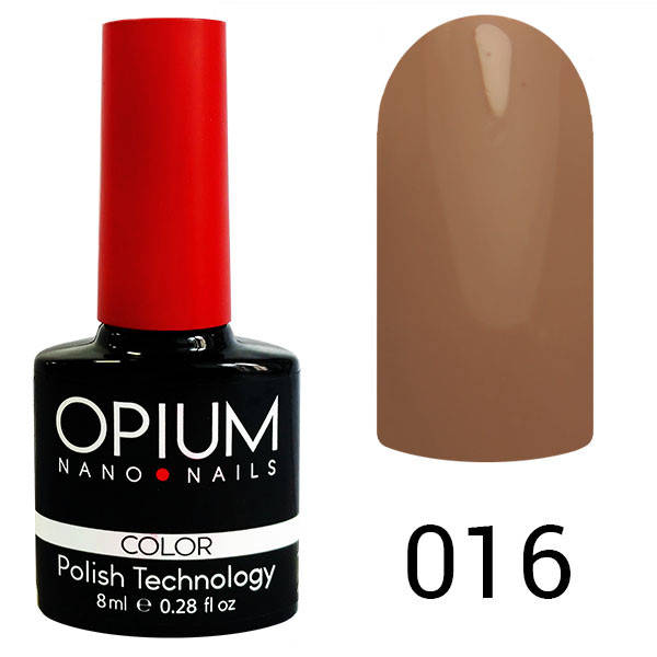 

Гель лак OPIUM 8ml.№16 "темный бежевый"