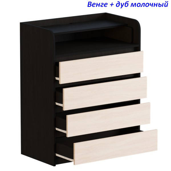 

Комод пеленальный Эверест (ролики) венге + дуб молочный