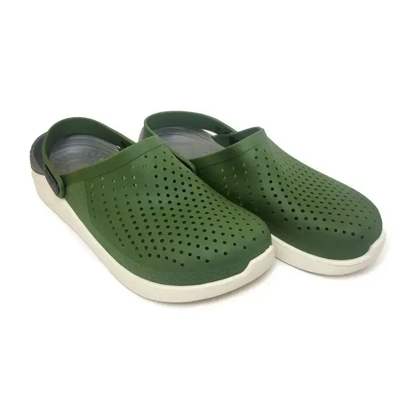 

Кроксы мужские сабо шлепанцы закрытые Хакки 41 (26.5 см), Зелёный