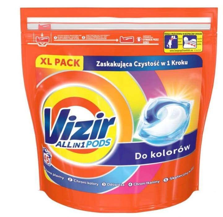

Капсулы для стирки цветного белья Vizir Go Pods Color 3в1 45 шт