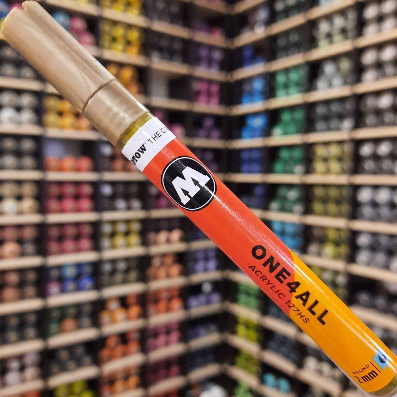 

Акриловый маркер Molotow ONE4ALL 127HS Metallic Gold (Золото) 2мм