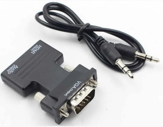 

Конвертер адаптер переходник HDMI на VGA OUT HLV 6737, Черный