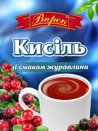 

Кисель клюква 65 г ТМ "Впрок"