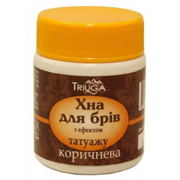 

Хна для бровей Triuga с эффектом татуажа Коричневая, 20 г