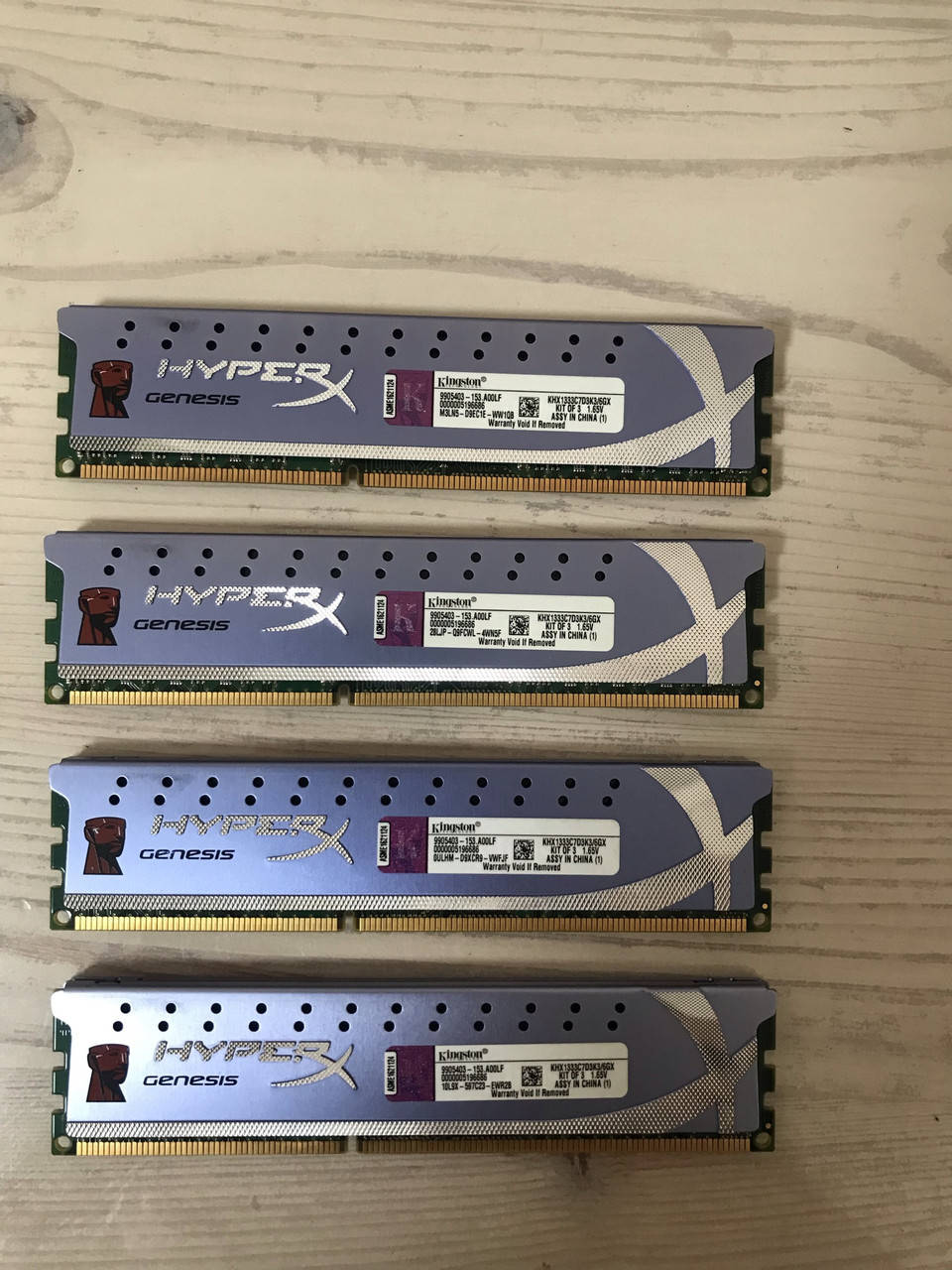 

Оперативная память с охлаждением ddr3 PC3 Kingston HyperX DDR3 DIMM 2 Гб PC3-10600 KHX1333C7D3K3 / 6GX