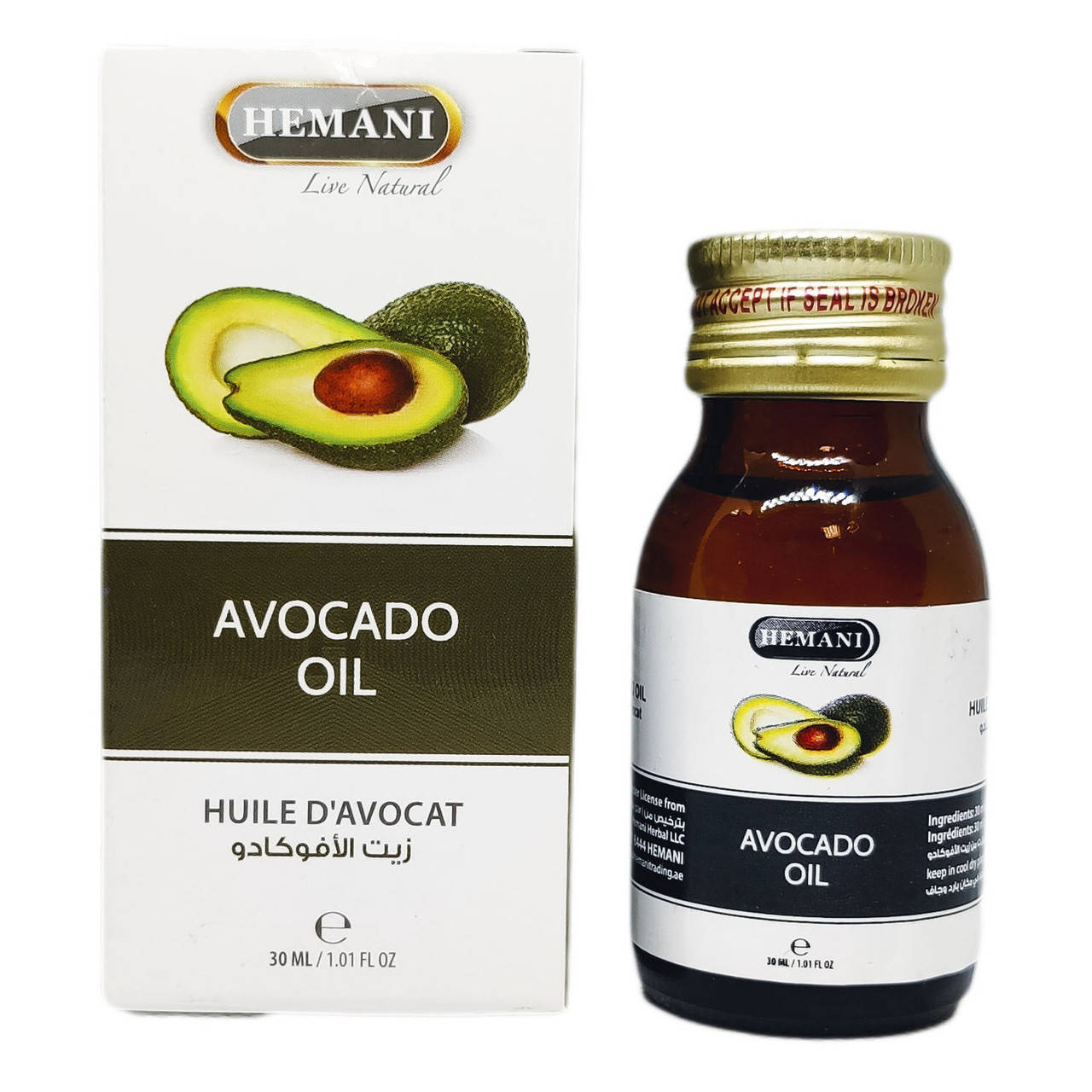 

Масло авокадо Hemani, 30 мл Avocado oil