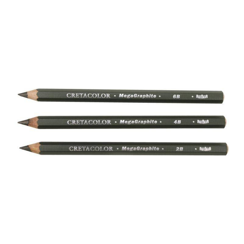 

Карандаш графитный MegaGraphite, с увеличенным стержнем 5,5 мм, 6B, Cretacolor