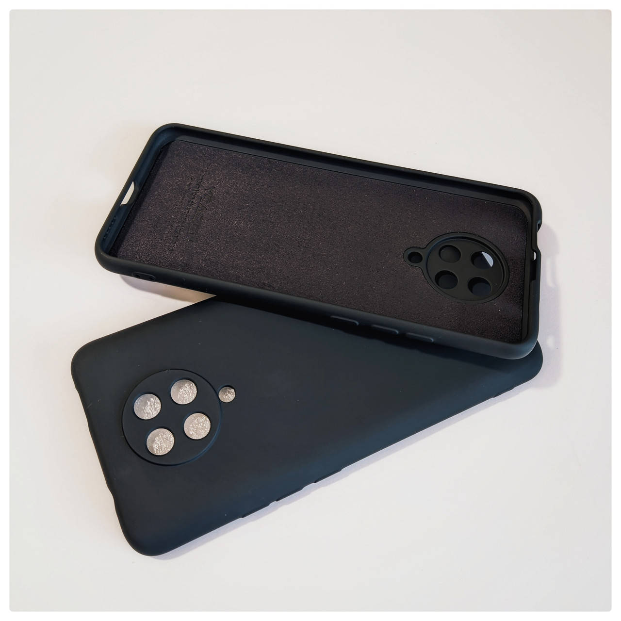 

Силиконовый чехол микрофибра для Poco F2 Pro / Redmi K30 Pro ЧЕРНЫЙ