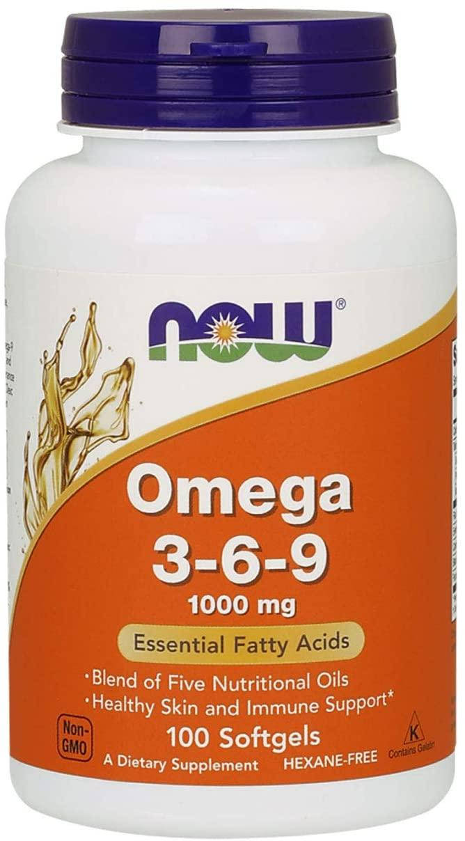 

Омега 3-6-9 нау фудс Now Foods Omega 3-6-9 100 гелевых капсул