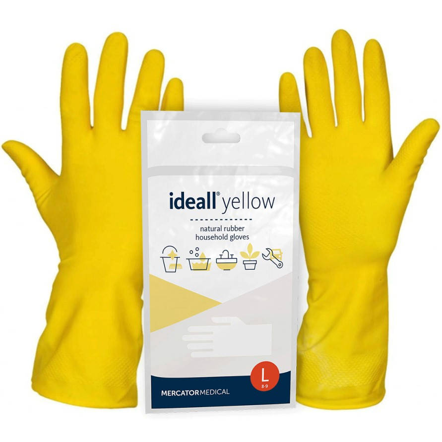 

Латексные перчатки Mercator Ideall Yellow размер  желтые, Желтый