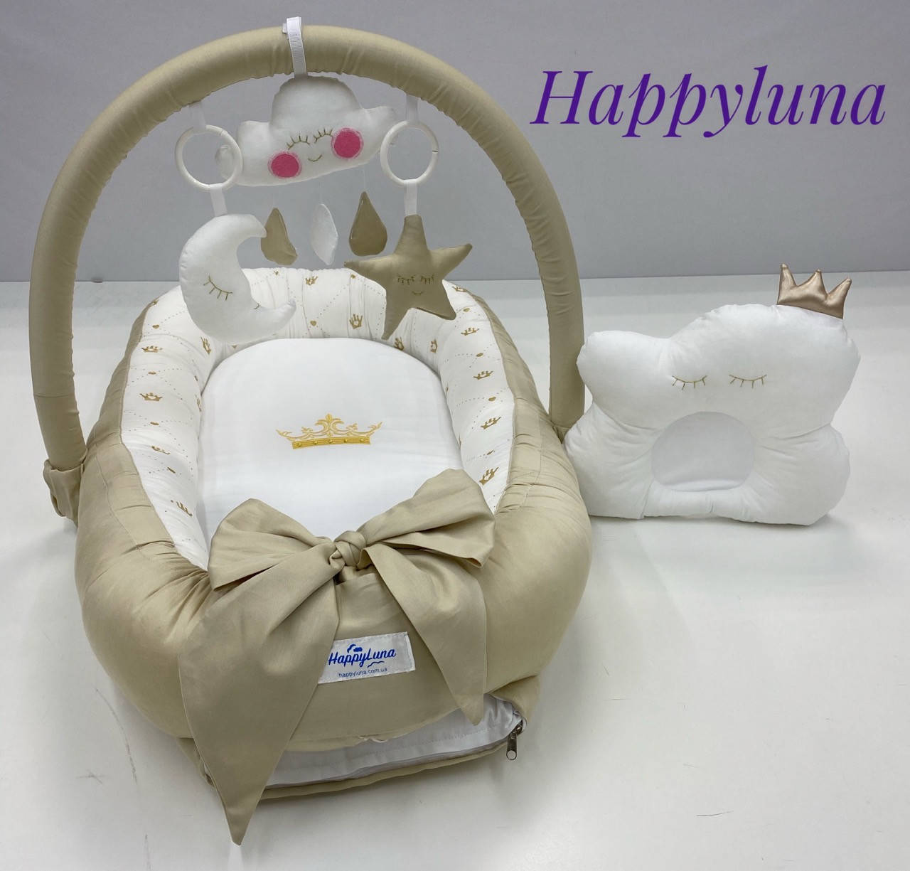 

Кокон-гнездышко для новорожденных Happy Luna Королевский 2