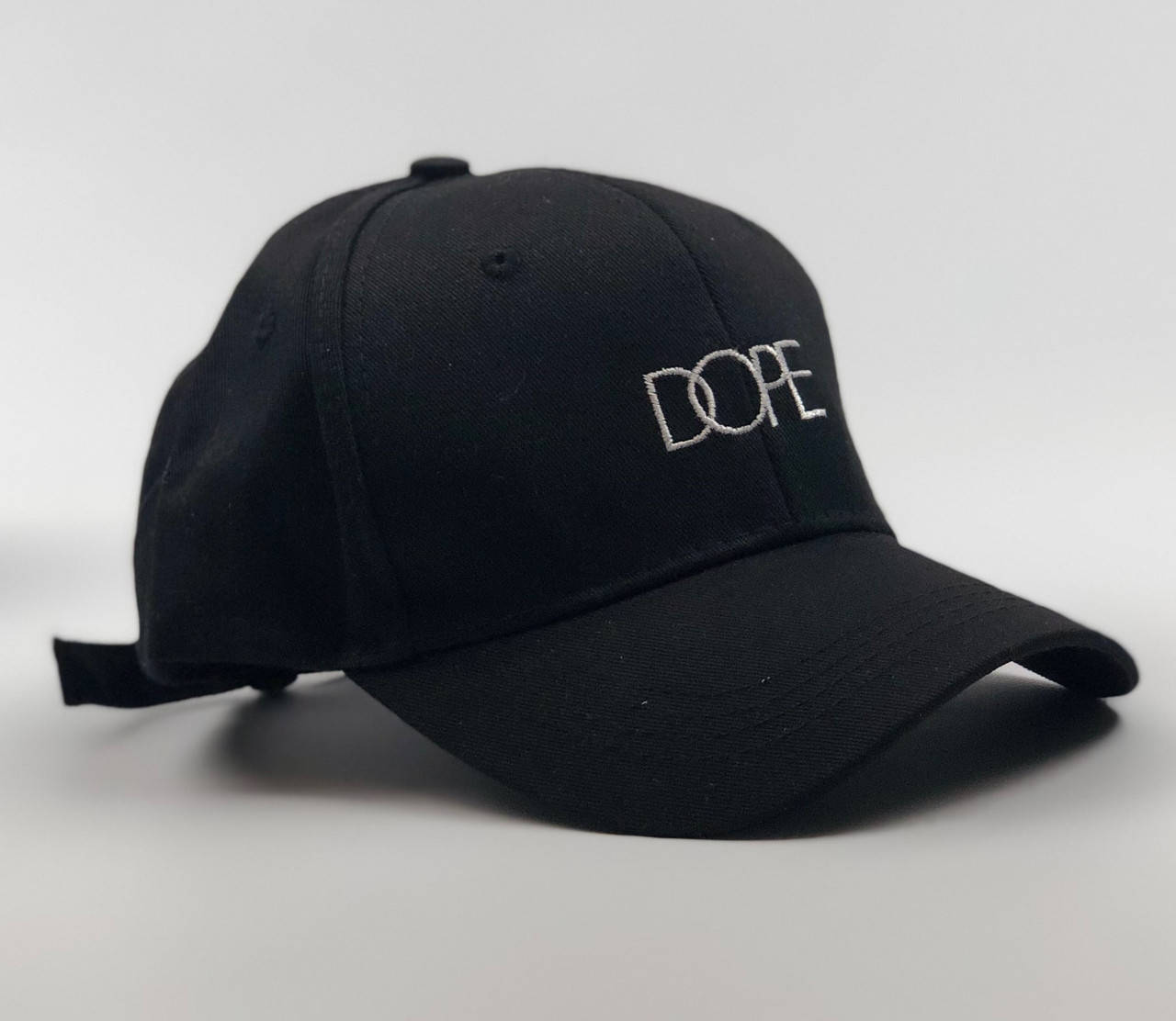 

Кепка Бейсболка Мужская Женская City-A с надписью Dope Черная, Черный