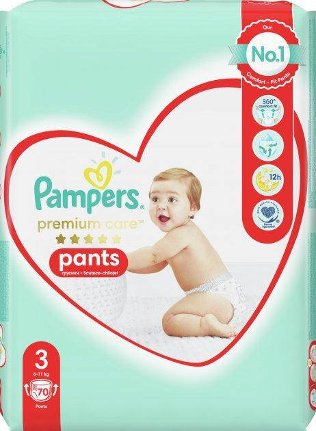 

Подгузники-трусики Pampers Premium Care Pants 3 размер (6-11 кг) 70 шт.