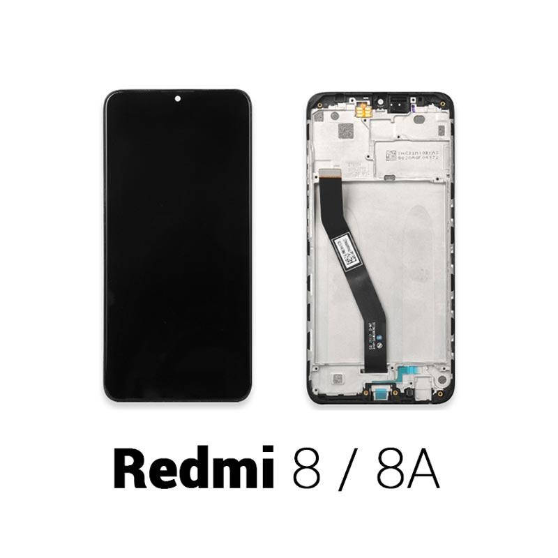 

Xiaomi Redmi 8 / 8A дисплейный модуль с рамкой черный (экран + тачскрин + рамка)