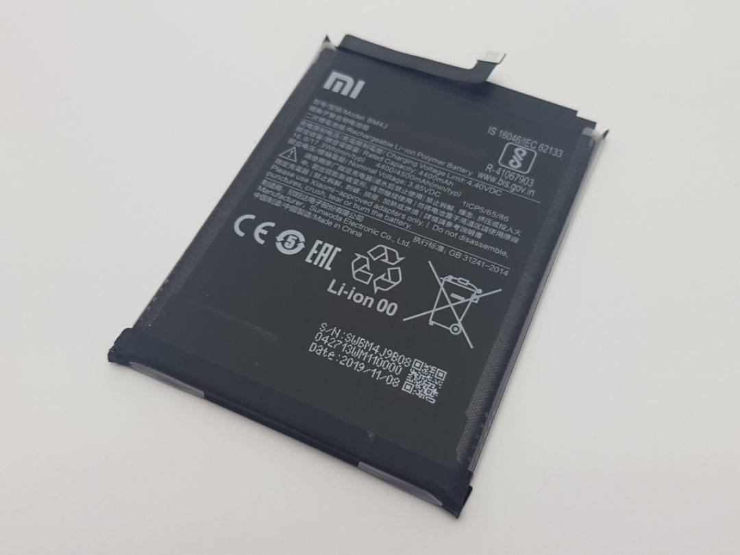 

Батарея BM4J Xiaomi Redmi Note 8 Pro Сервисный оригинал с разборки (до 10% износа)