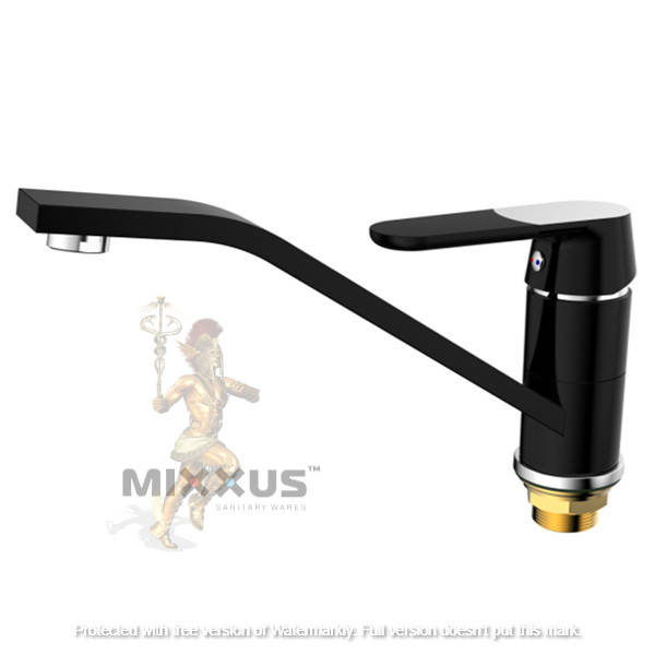 

Смеситель для кухни Mixxus Premium tiger 555 гайка (black), Черный
