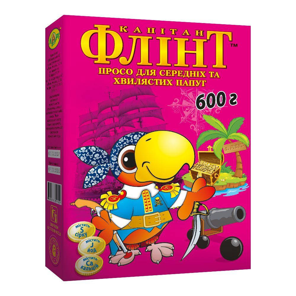 

ФЛИНТ Просо корм для средних и волнистых попугаев Лори 600 г (5 упаковок)