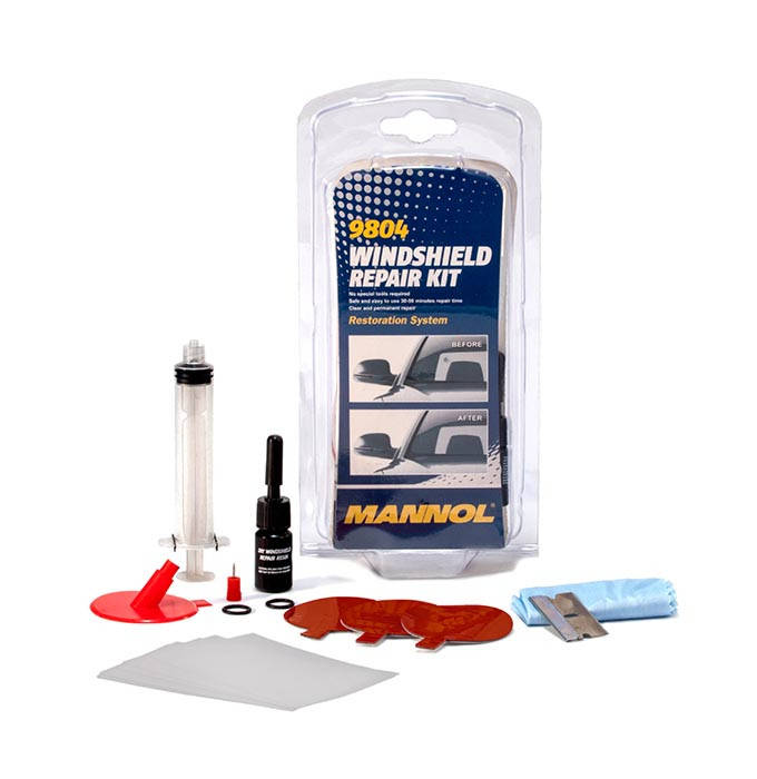 

Набор для восстановления лобового стекла Mannol 9804 Windshield Repair Kit 1л(72)