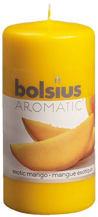 

Свеча ароматическая манго Bolsius 6х12 см 60/120-101, Желтый