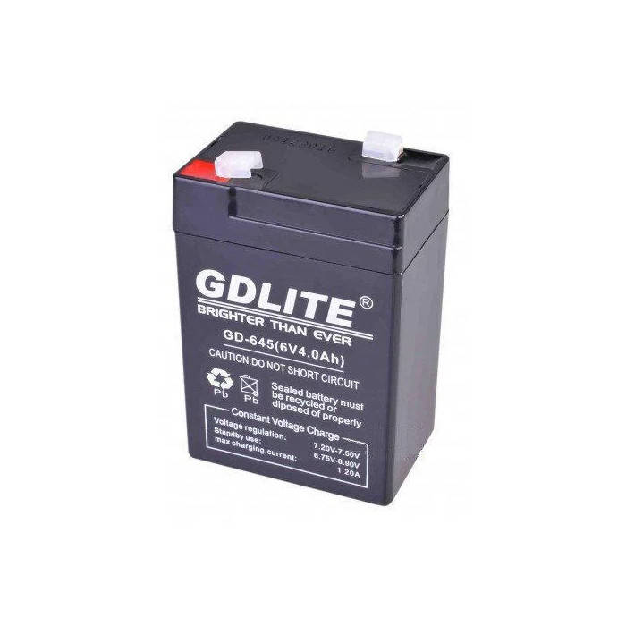 

Аккумуляторная батарея 6V 4.5Ah GD-LITE (101*70*47мм)
