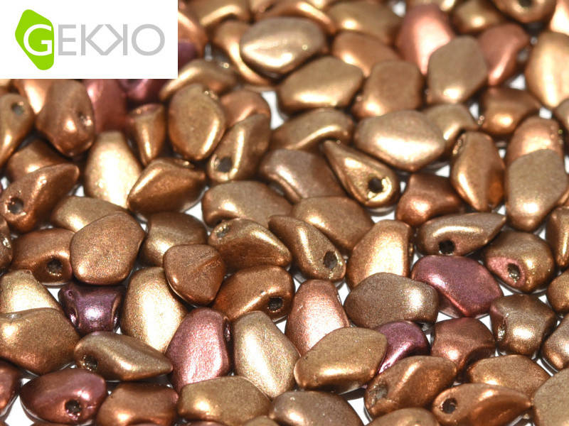 

Gekko 3 x 5 mm Metallic Mix Чеські намистини. 3 грами (50 шт)