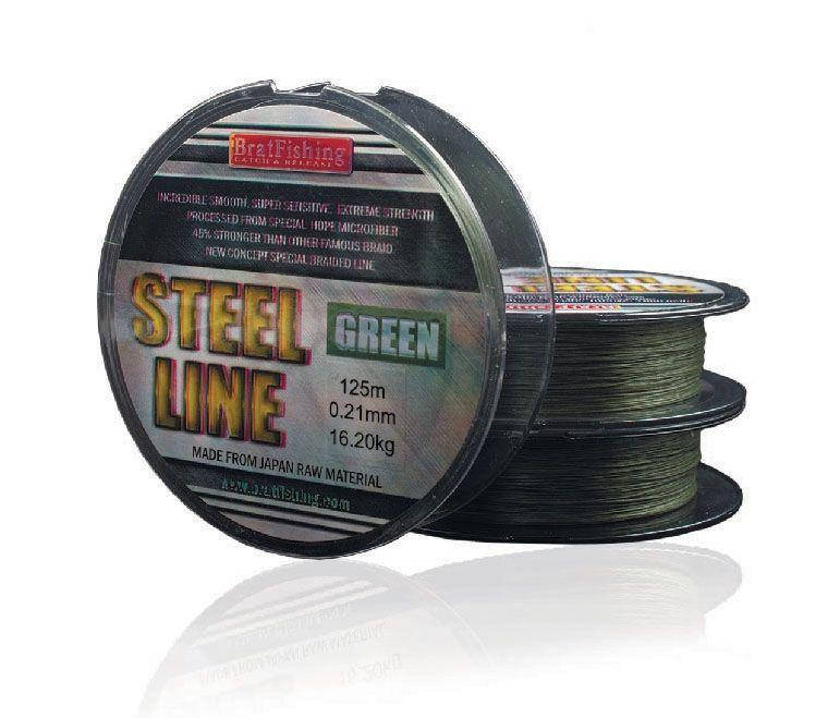 

Шнур BratFishing Steel Line Green 125м 0,19мм