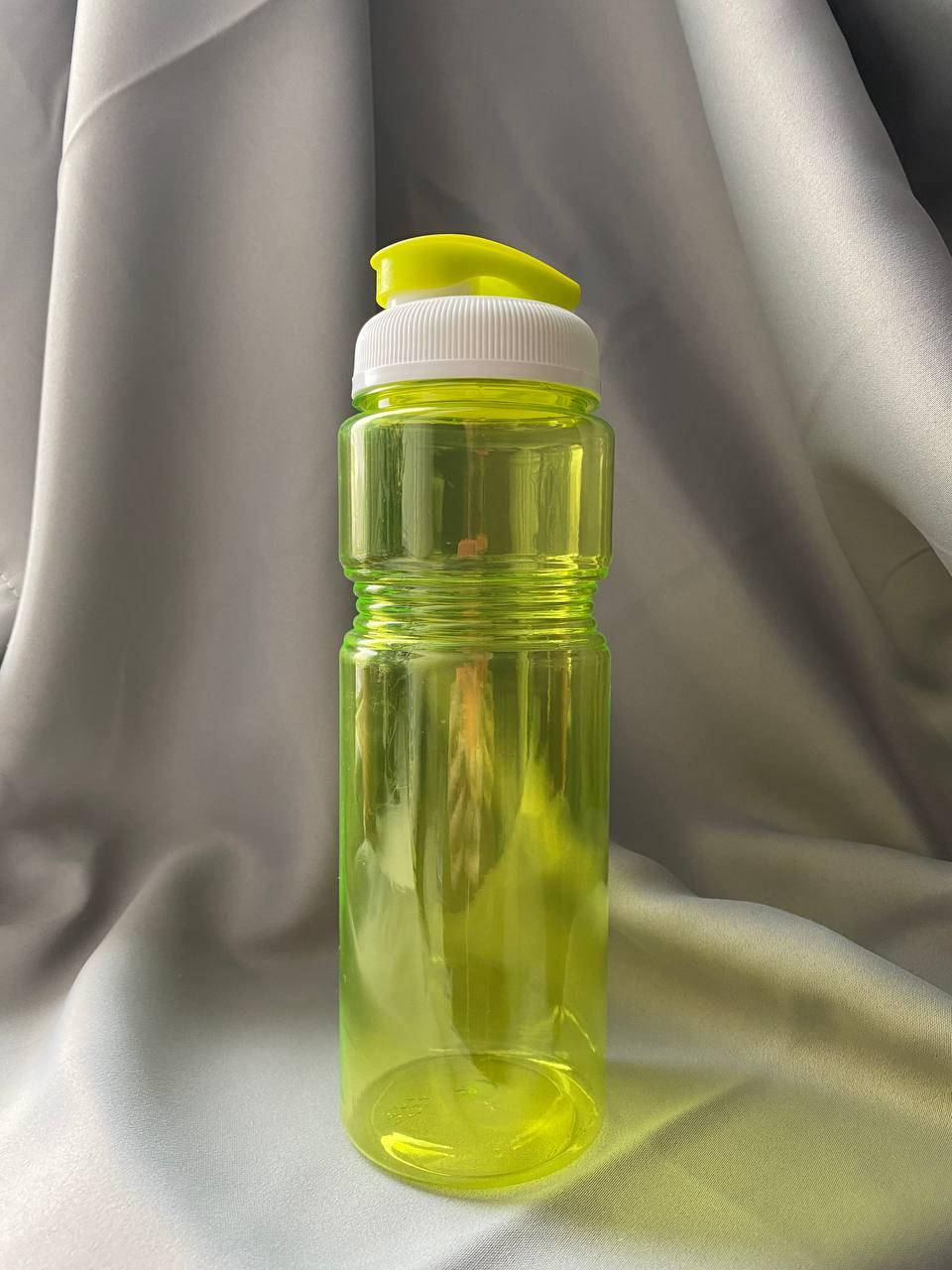

Фляга спортивная прозрачная, бутылка для воды желтая