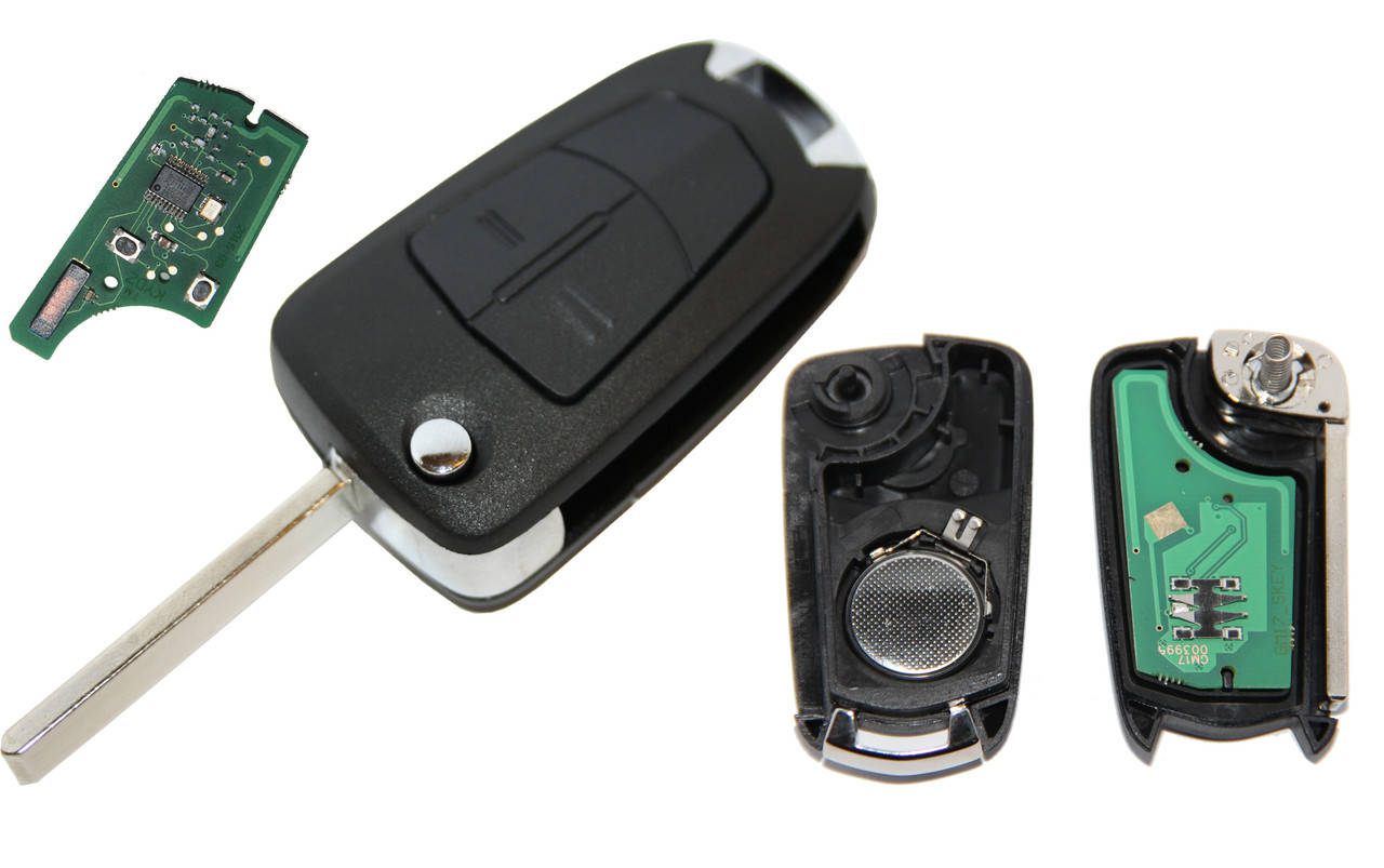 

Выкидной ключ OPEL 2 кнопки лезвие HU100 433Mhz chip ID46